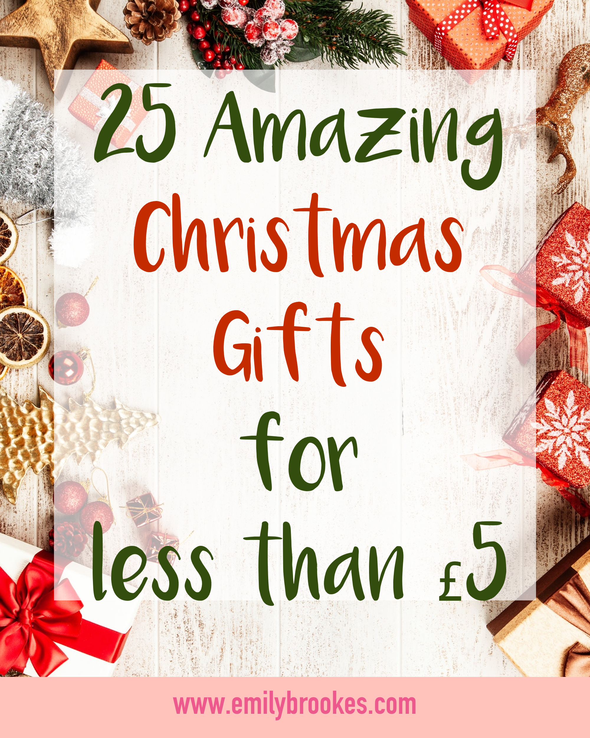 25 christmas gifts under £5